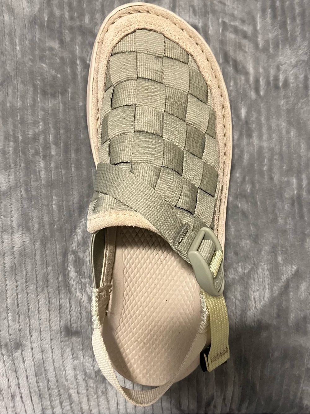 Women’s Chaco sandal slide on size 8 Braided Slingback Sandal in Olive Green - Picture 3 of 7